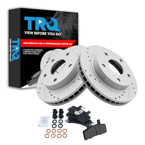 TRQ Front Performance Brake Pad & Rotor Kit (Dodge Ram)
