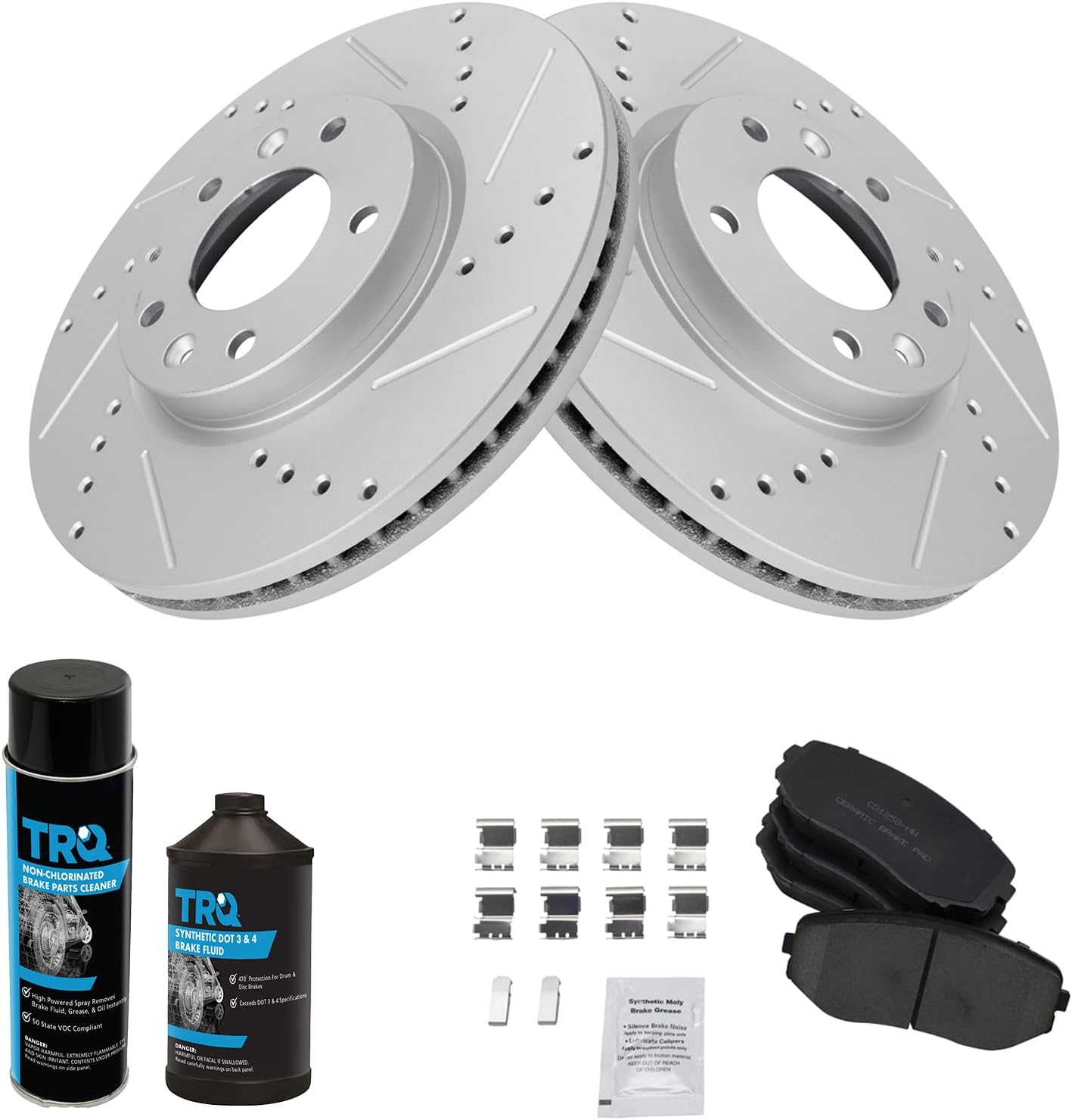 TRQ Front Performance Brake Kit (G-Coated)