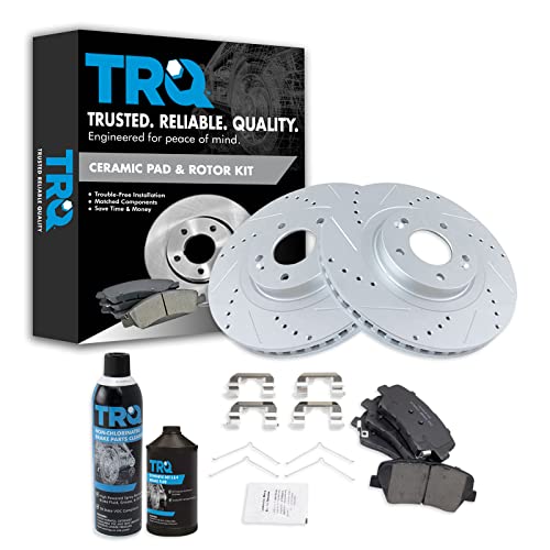 TRQ Front Performance Brake Pad & Rotor Kit