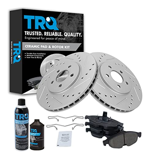 TRQ Front Performance Brake Pad & Rotor Kit (Sebring/Stratus)