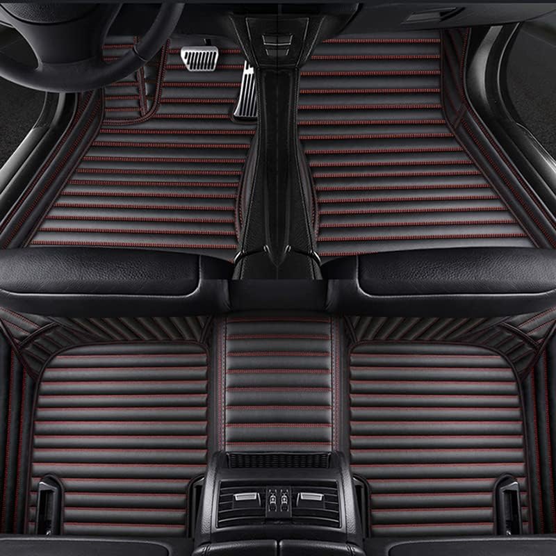 Custom Floor Mats (Black & red)