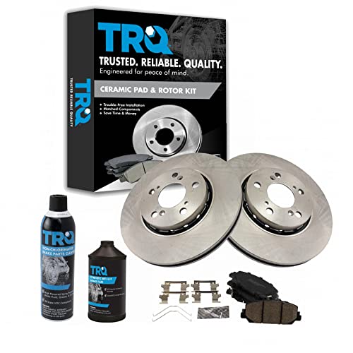 TRQ Front Brake Pad & Rotor Kit (Ceramic)