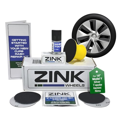 Zink Wheels – Model Y Silver Gemini Kit