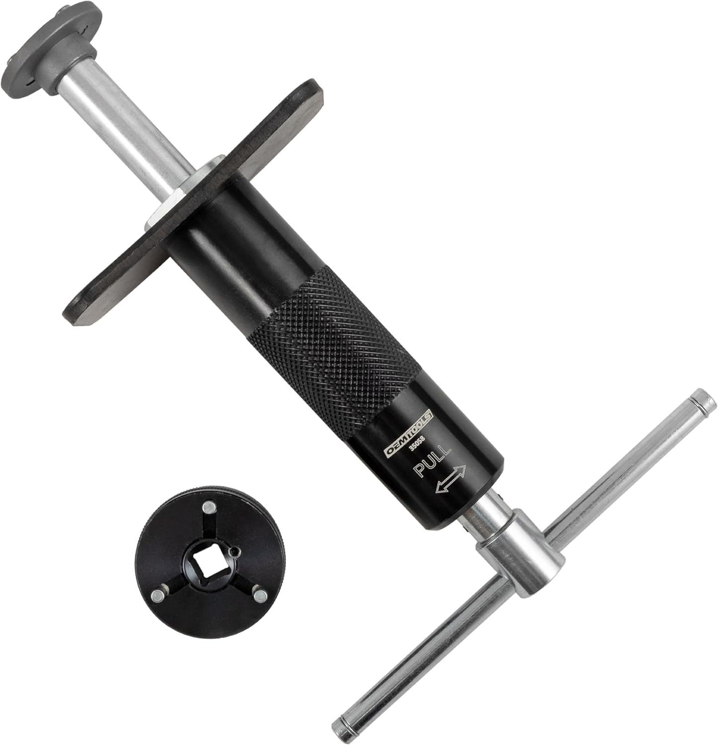 OEMTOOLS 35058 Brake Caliper Piston Rewind Tool, Spring Loaded Brake Caliper Wind Back Tool, Universal Rear Piston Brake Caliper Retractor Tool , Black