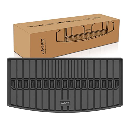 LASFIT Trunk Mat for Jeep Grand Cherokee L 2021-2025 6 Seaters and 7 Seaters All Weather TPE Custom Fit Cargo Mat Trunk Liner Cargo Liner, Black