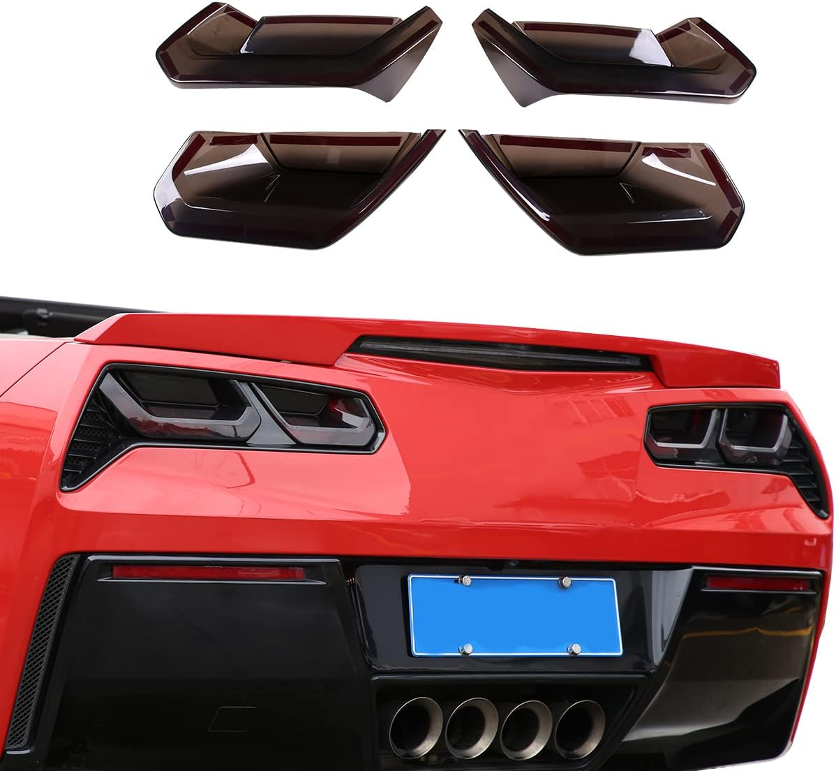 JONKOKO ABS Rear Tail Light Lens Taillight Kit
