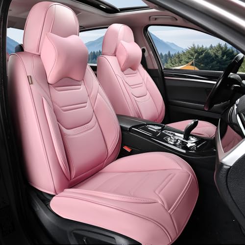 Pink Car Seat Covers Front Pair