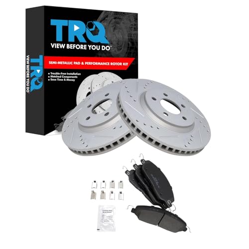 TRQ Front Performance Brake Pad & Rotor Kit (Mustang)