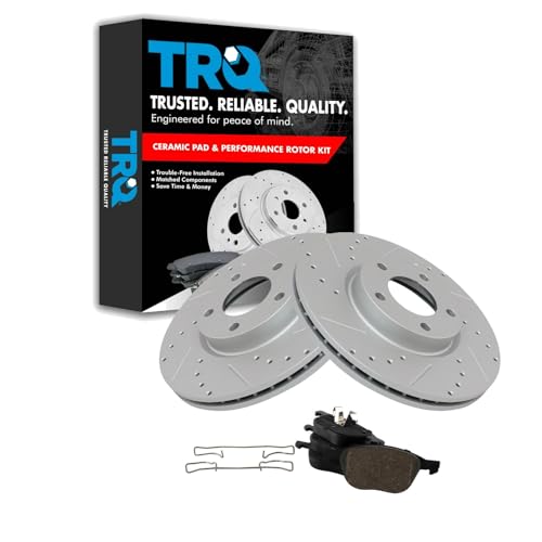 TRQ Front Performance Brake Pad & Rotor Kit (Mazda)