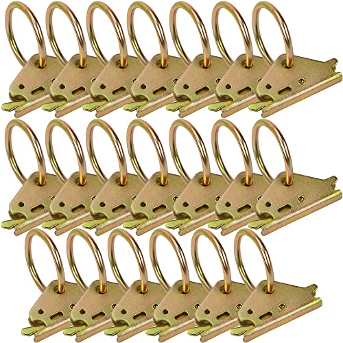 Heavy Duty E Track O Rings Tie Down Anchors (20 Pack)
