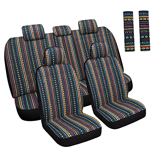 Baja Saddle Blanket (Red/Blue)