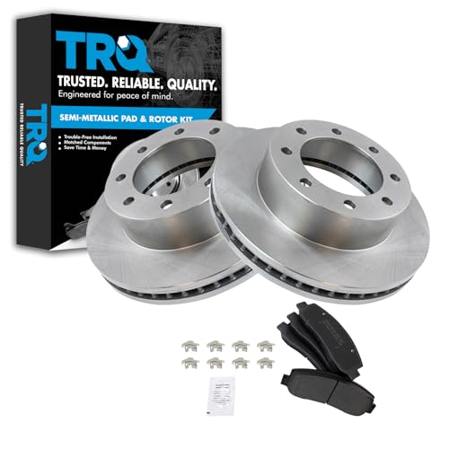 TRQ F-250/F-350 Front Brake Pad & Rotor Kit