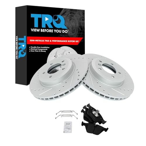 TRQ Front Performance Brake Pad & Rotor Kit (BMW fit)