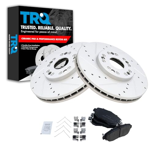 TRQ Front Performance Brake Pad & Rotor Kit (Lexus GS/IS)