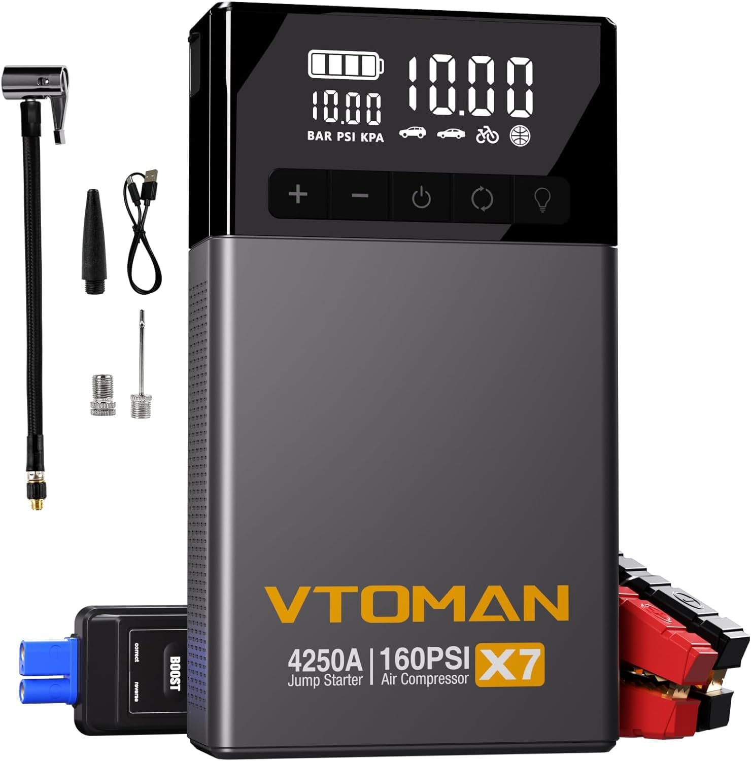 VTOMAN X7 Jump Starter with Air Compressor