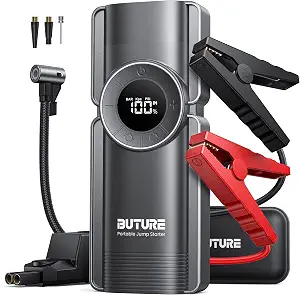 Portable Car Jump Starter with Air Compressor, BUTURE 3000A