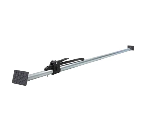 Mytee Products Heavy Duty Adjustable Load Lock Bar for Semi Trailers, Truck Box - 89.75"-104.5" Long Steel Ratcheting Cargo Bar Tie-Down Holder for Enclosed Truck & Vans with 2" - 4" Pads