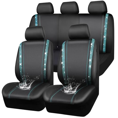 CAR PASS Bling Car Seat Covers (Mint Diamond)