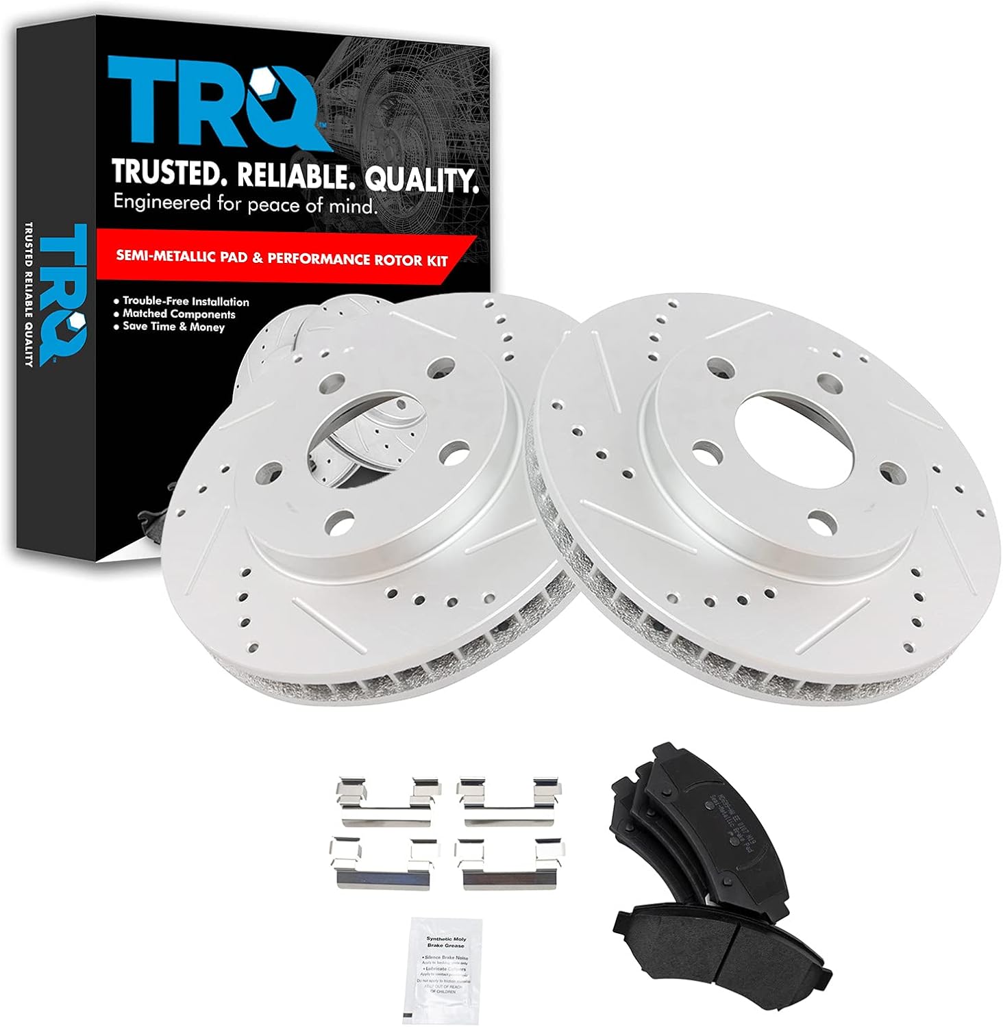 TRQ G-Coated Slotted X Drilled Kit