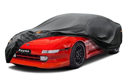 Kayme 7 Layers Coupe Car Cover Custom Fit Toyota MR2 (1984-2007) Waterproof All Weather for Automobiles, Full Exterior Covers Sun Rain Protection UV Protection.