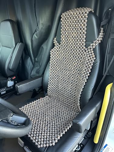 Extra Large Natural Wood Beaded Seat Cover