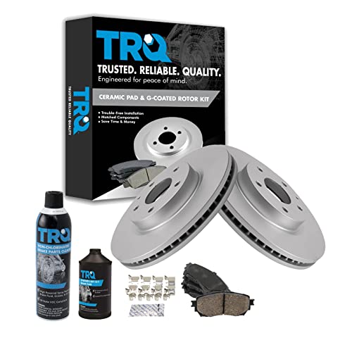 TRQ Front Brake Pad & Rotor Kit — Mazda 6
