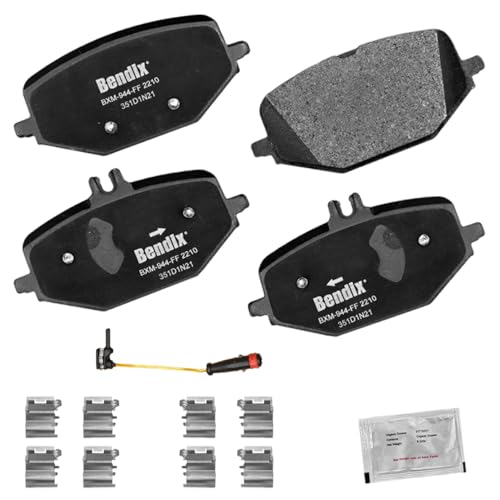 Bendix Priority1 CFM2210 Semi-Metallic Rear Brake Pads for Select Models Mercedes-Benz G550,GLE53 AMG,GLE350,GLE450,GLE580,GLS450,GLS580,Maybach GLS6