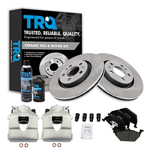 TRQ Brake Pad & Rotor Kit (VW) with Calipers