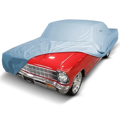 iCarCover Custom Car Cover for 1962-1967 Chevy Nova 2-Door Waterproof All Weather Rain Snow UV Sun Hail Protector for Automobiles, Automotive Accessories Full Exterior Indoor Outdoor Car Cover