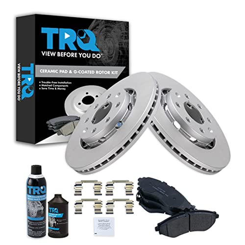 TRQ Front Brake Pad & Rotor Kit Ceramic G-Coated (Aveo/Spark/Spark EV)