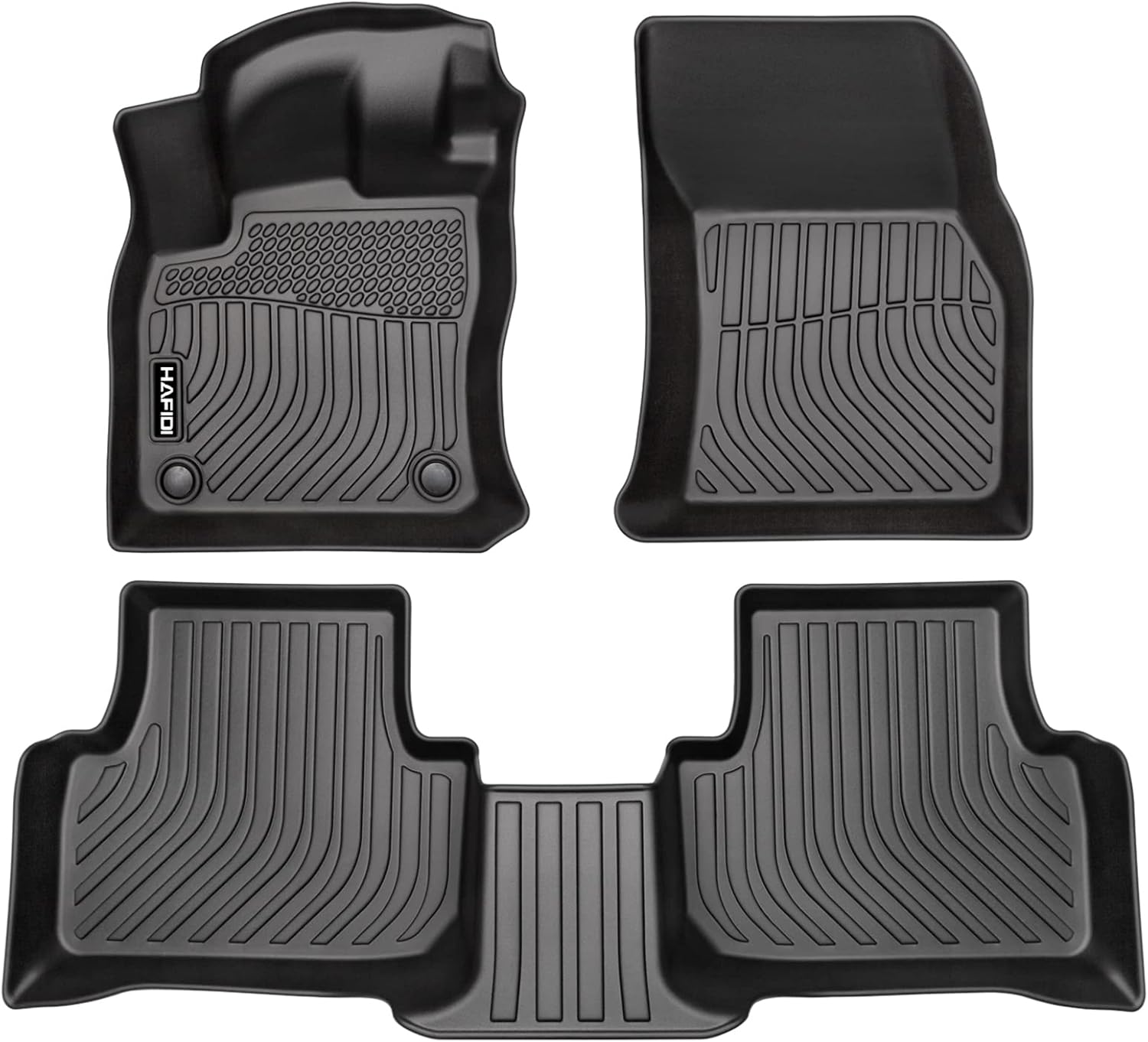 HAFIDI Floor Mats Fit for 2022 2023 2024 2025 Volkswagen Taos All Weather Protection TPE Anti-Slip Automotive Floor Liners, Fits 1st & 2nd Row Full Set Custom VW Taos Accessories, Black