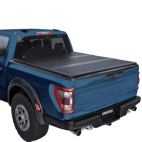 Perfit Liner 5.5 FT (67") Bed FRP Hard Tri-Fold Tonneau Cover for 2015-2025 Ford F-150 Truck Cargo Topper Styleside/Fleetside (Not for Flareside/Stepside)