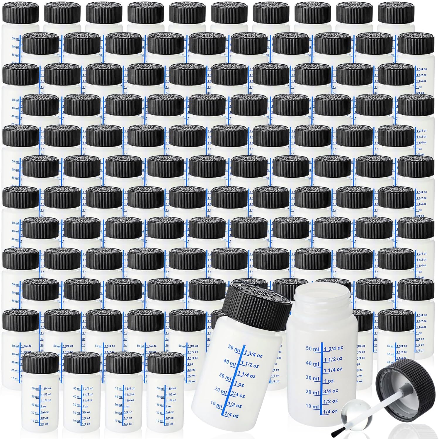 Mumufy 60 Pcs Touch up Paint Bottles (Black,Blue)