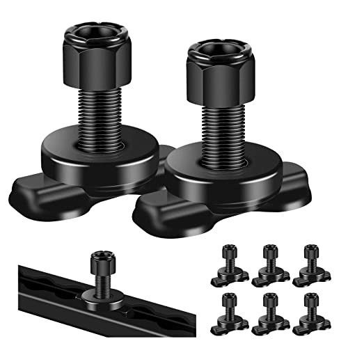 8 Pcs L-Track Double Lug Threaded Stud Nut Fitting Tie Down