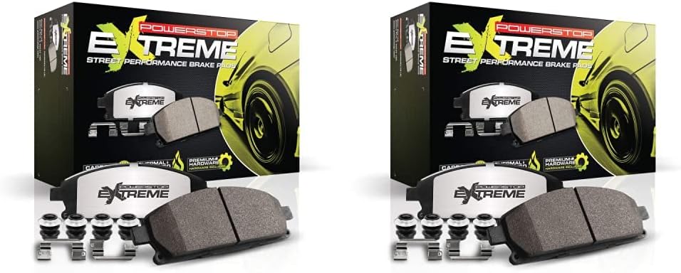 Power Stop Extreme Carbon-Ceramic Front and Rear Brake Pad Bundle