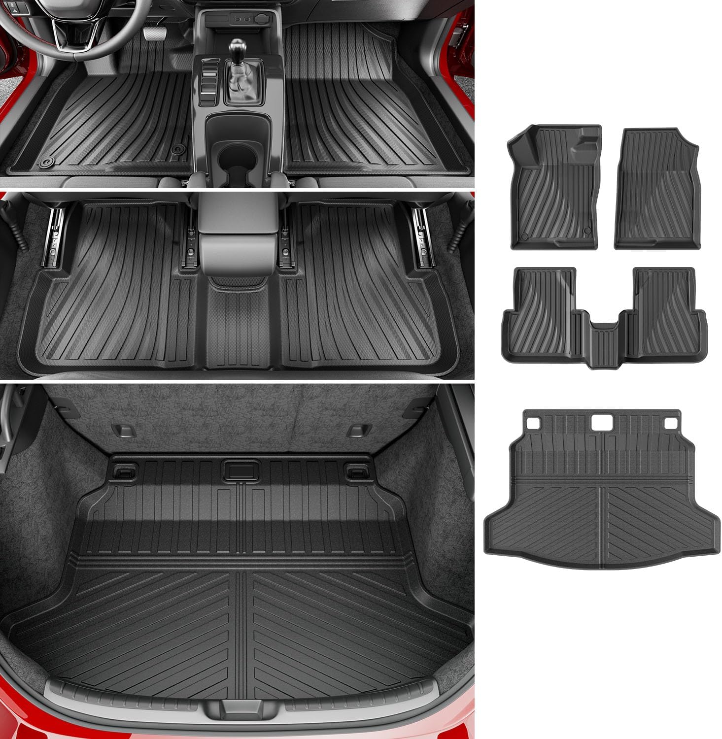 powoq Floor Mat Compatible with 2022-2025 Honda Civic