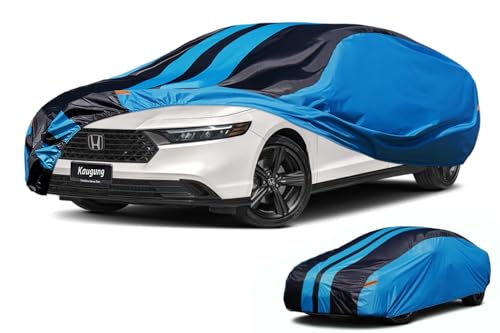 Car Cover Waterproof Custom Fit Honda Accord (1990-2025), Full Exterior Cover for Automobiles Lightweight Resistant Outdoor Sun UV Rain Dust Snow Wind Protection.