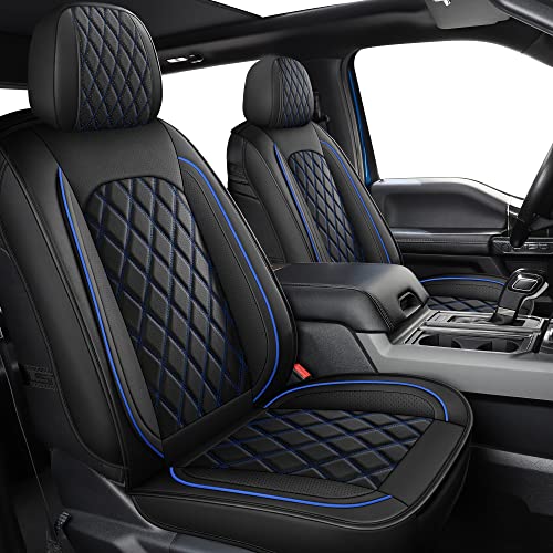 MIROZO Waterproof Seat Covers (Black and Blue)
