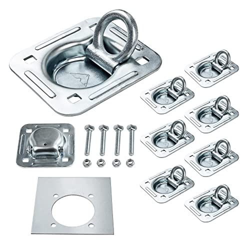 Lonffery Recessed D-Ring Tie Down Anchors (8 pack)