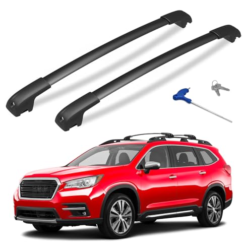 300lbs Lockable Roof Rack Cross Bars Compatible with Subaru Ascent 2019-2025, Aluminum Roof Crossbar for Rooftop Cargo Carrier Luggage Kayak Canoe Bike Snowboard Racks