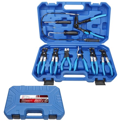 BETOOLL 9pc Hose Clamp Pliers (Blue)