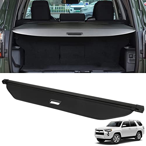 D-Lumina Cargo Cover - Compatible with 2010-2024 Toyota 4Runner - Retractable Rear Luggage Trunk Security Cover Protector Anti Theft Shield Shade, Canvas