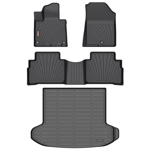 Binmotor- All Weather Floor Mats Cargo Liner Full Set for kia Sportage 2023-2025 (Only Gas Models), Heavy Duty Car Floor Liners for Sportage Accessories