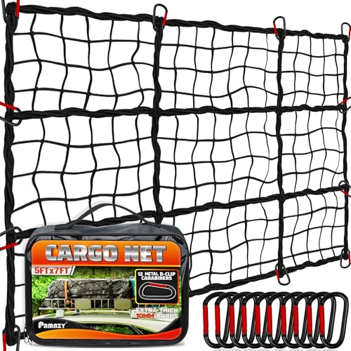PAMAZY 5'x7' Heavy Duty Cargo Net