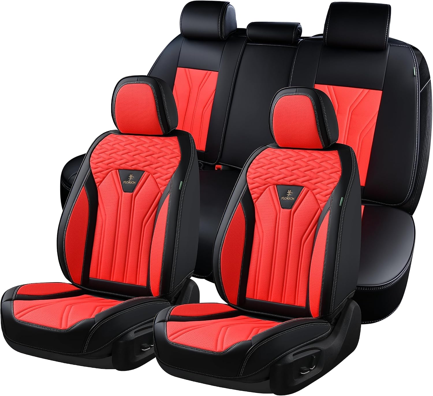 FLORICH Seat Covers Black&Red