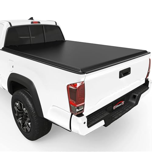 Soft Roll Up Truck Bed Tonneau Cover Fits 2016-2023 Toyota Tacoma (NOT for Trail Special Edition with Storage Boxes) Fleetside 5FT Bed