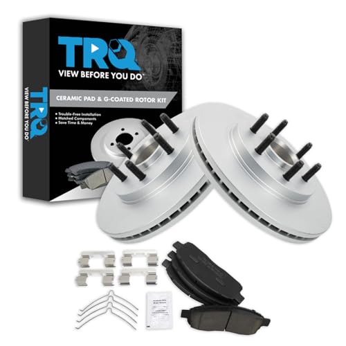 TRQ Front Ceramic Brake Pad & Rotor Kit (F-150)