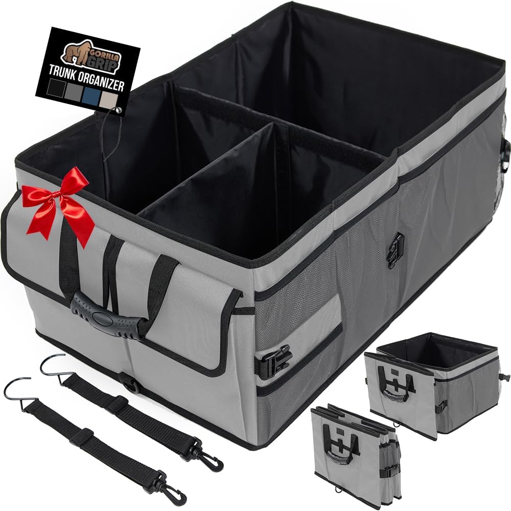 GORILLA GRIP Trunk Organizer (Gray)