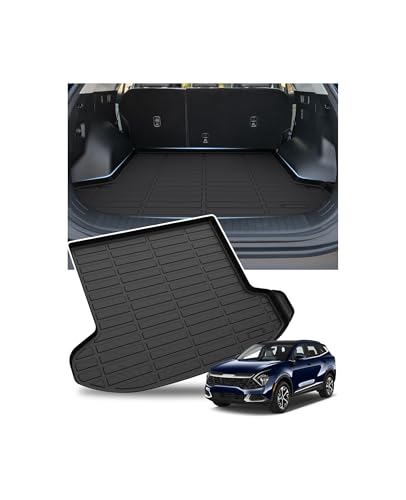 Cargo Liner for 2023 2024 2025 Kia Sportage/Sportage Hybrid Accessories,All Weather Cargo Mats Sportage Rear Trunk Liner Anti-Slip Black(Not for PHEV)