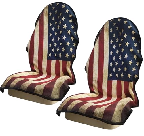 AOTOTON American Flag Seat Cover